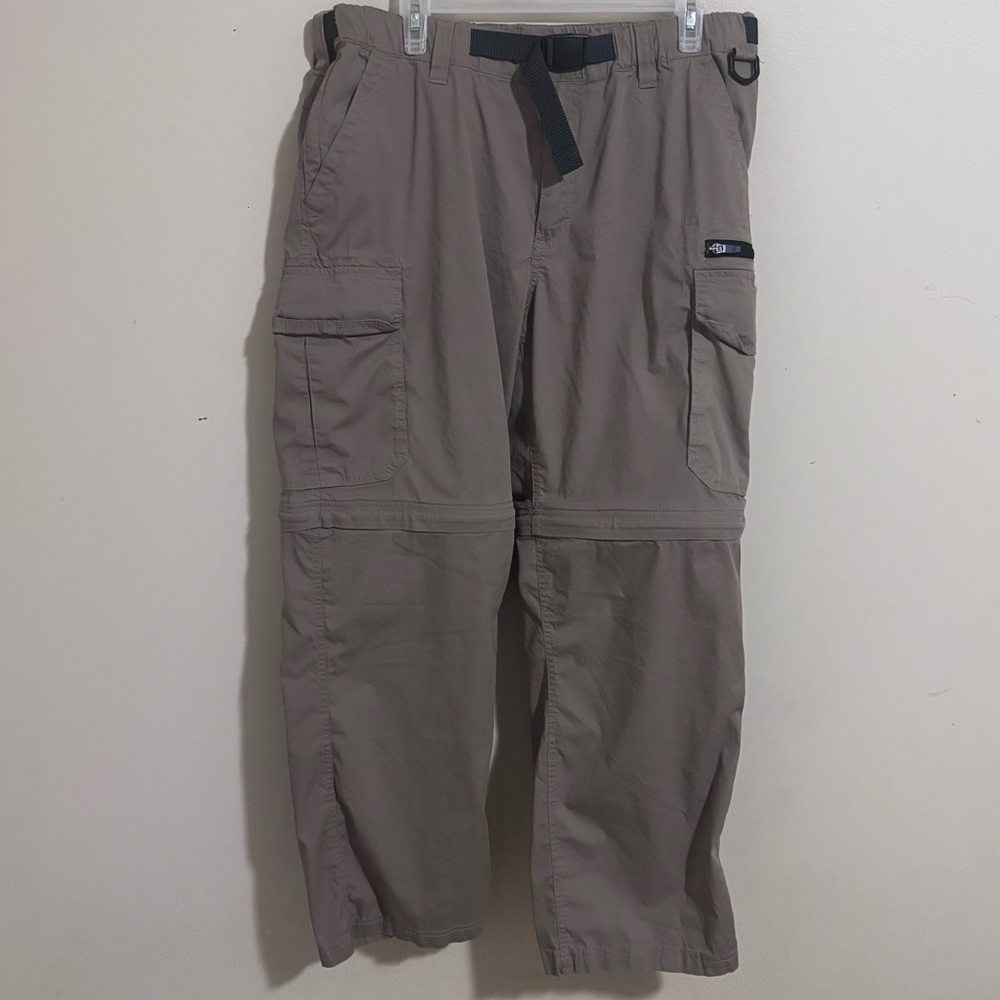 BC Clothing Tan Cargo Convertible Outdoor Pants